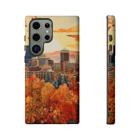 An Urban Autumn Overlook - Impact Resistant Phone Case Samsung Galaxy S23 Ultra Matte